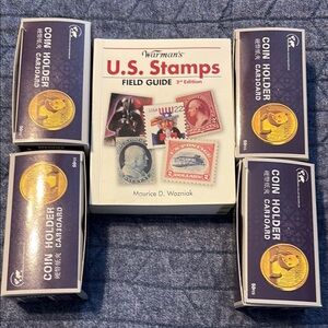 Warman's U.S. Stamps Field Guide with Coin Holders